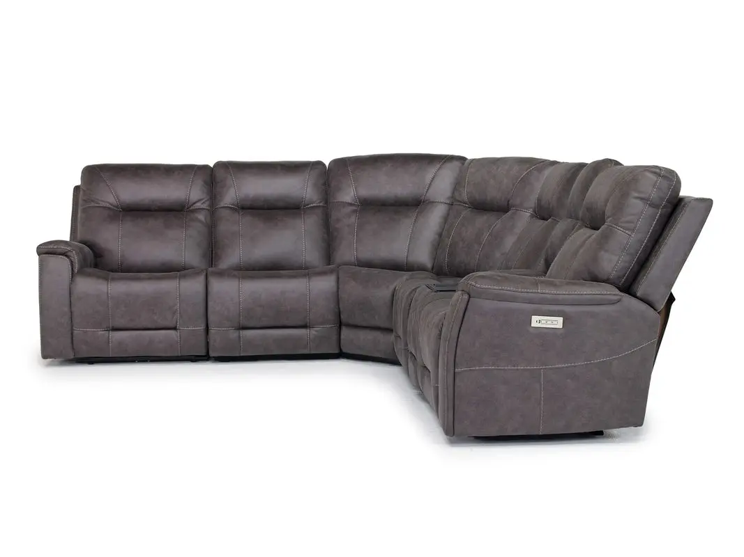 Kingston 6 Piece 3 Power Sectional - Image 9