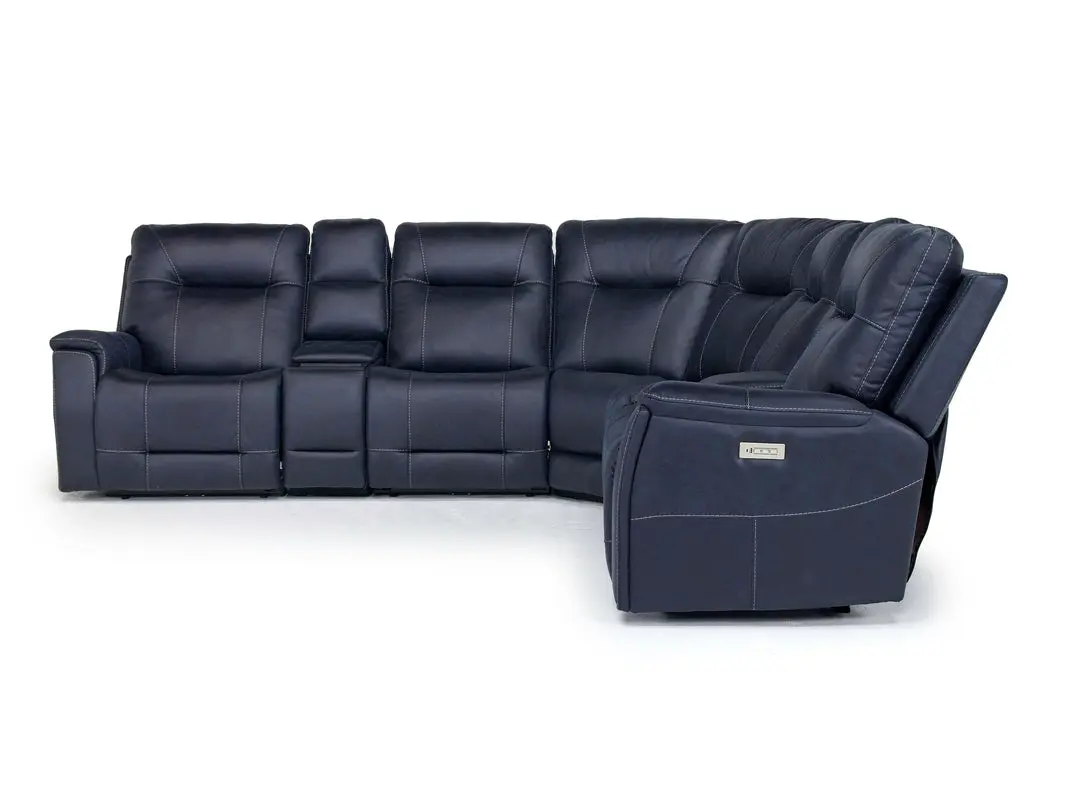 Kingston 7 Piece Reclining Sectional With Armless Recliner - Image 3
