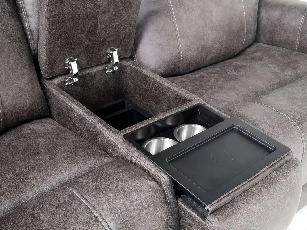 Kingston 7 Piece Reclining Sectional With Armless Recliner - Image 8