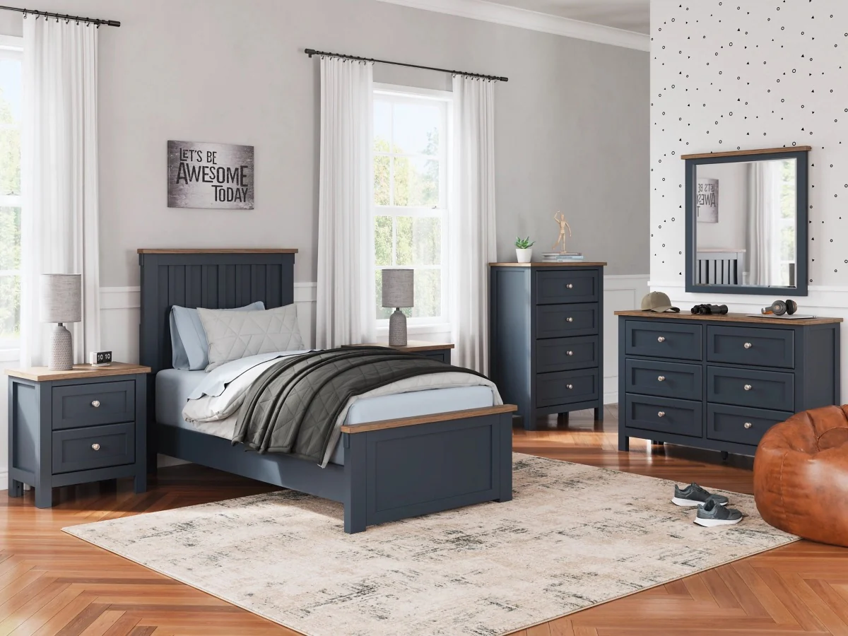 Landocken Panel Bed & Dresser & Mirror & Nightstand - Image 8