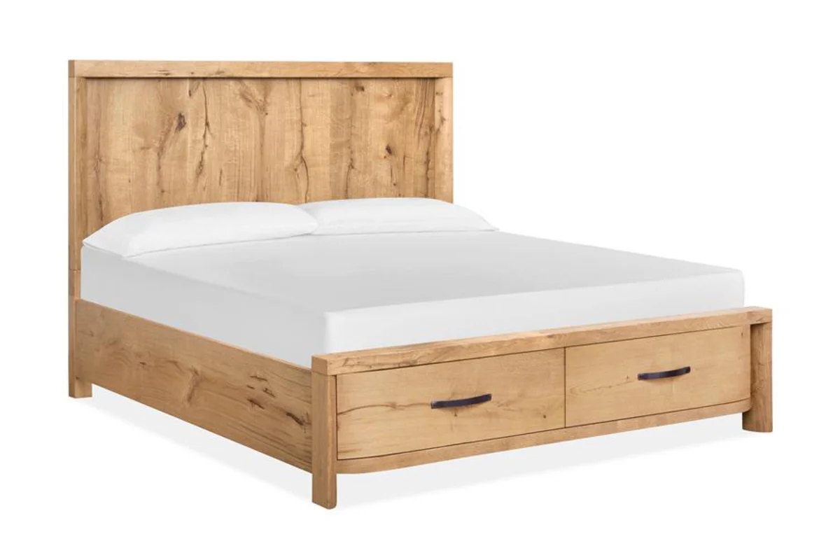 Laramie Panel Bed With Storage & Dresser & Mirror & Nightstand - Image 3