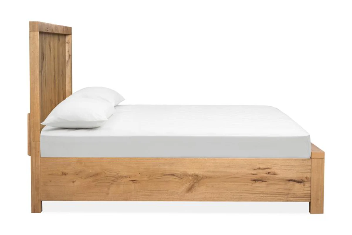 Laramie Panel Bed With Storage & Dresser & Mirror & Nightstand - Image 4