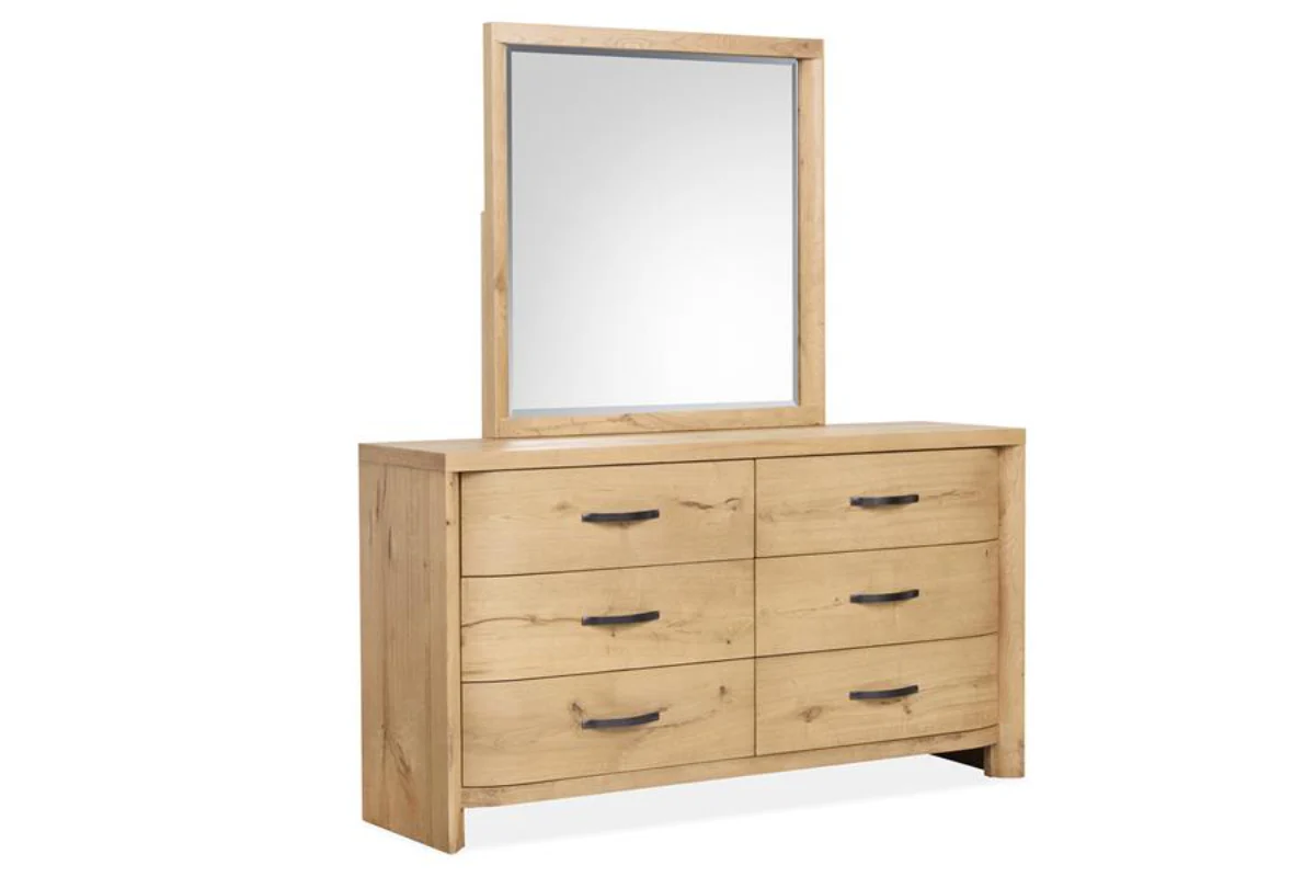 Laramie Panel Bed With Storage & Dresser & Mirror & Nightstand - Image 7