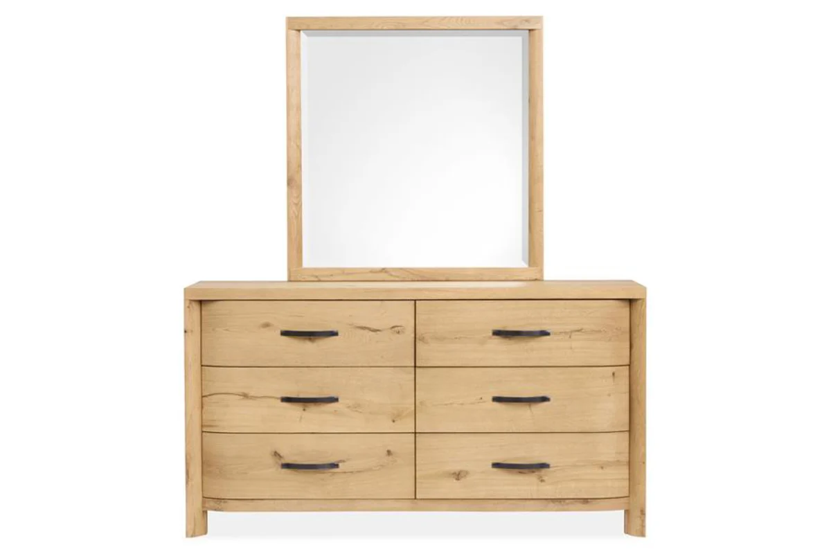 Laramie Panel Bed With Storage & Dresser & Mirror & Nightstand - Image 8