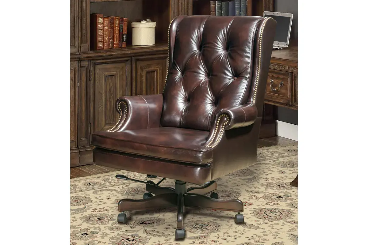 Leather Office Desk Chair - Image 9