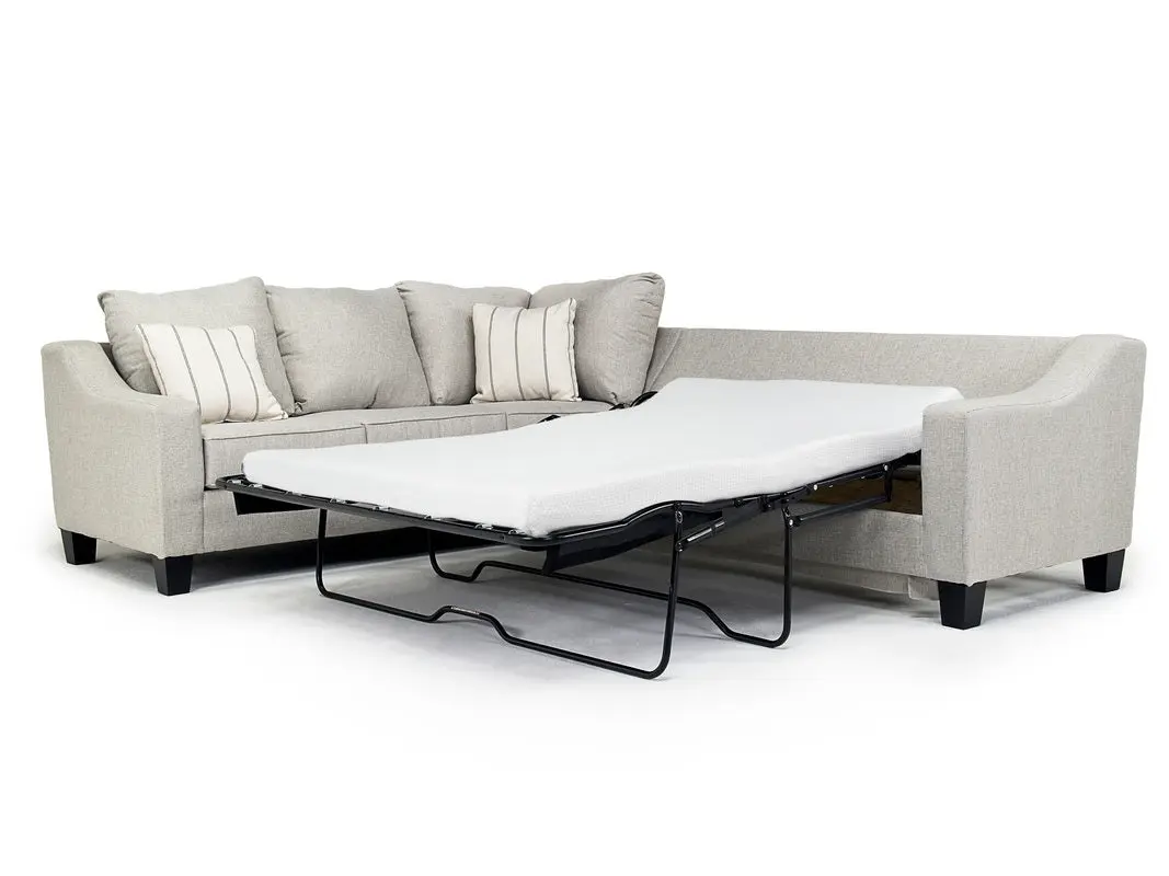 Lucy Queen Sleeper Tux Sectional With Mattress - Image 18