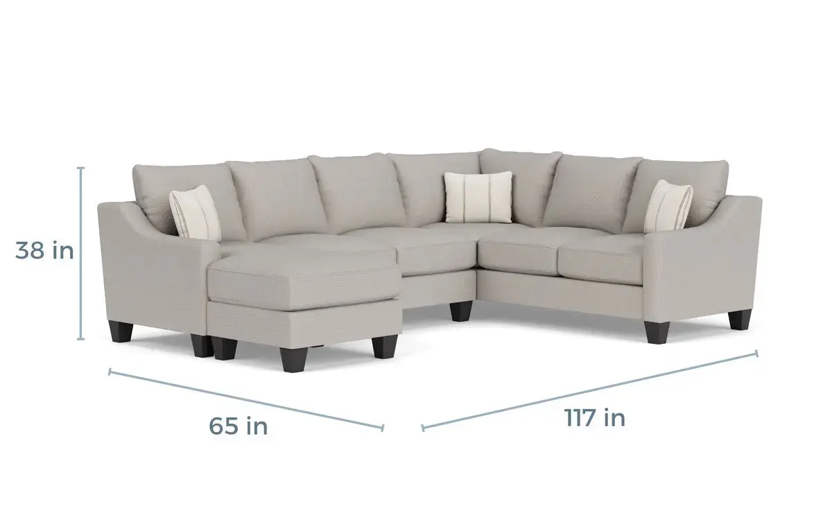 Lucy Tux Sofa Chaise Sectional - Image 12