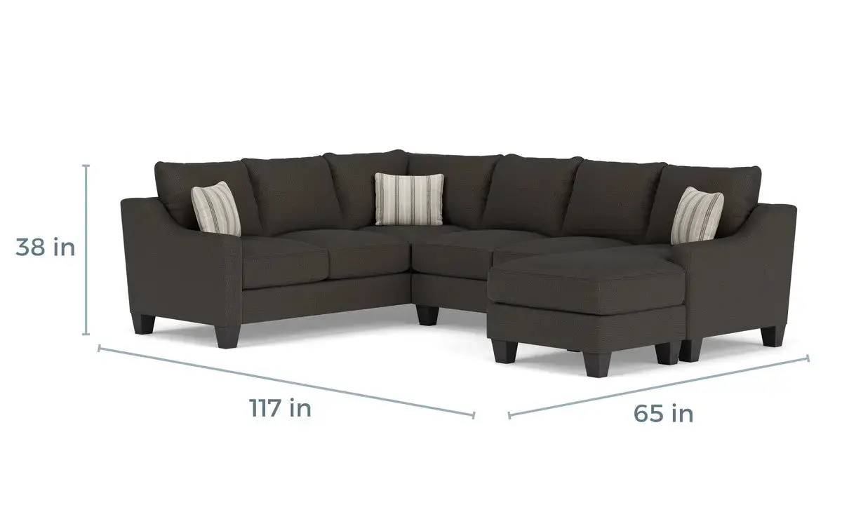 Lucy Tux Sofa Chaise Sectional - Image 17