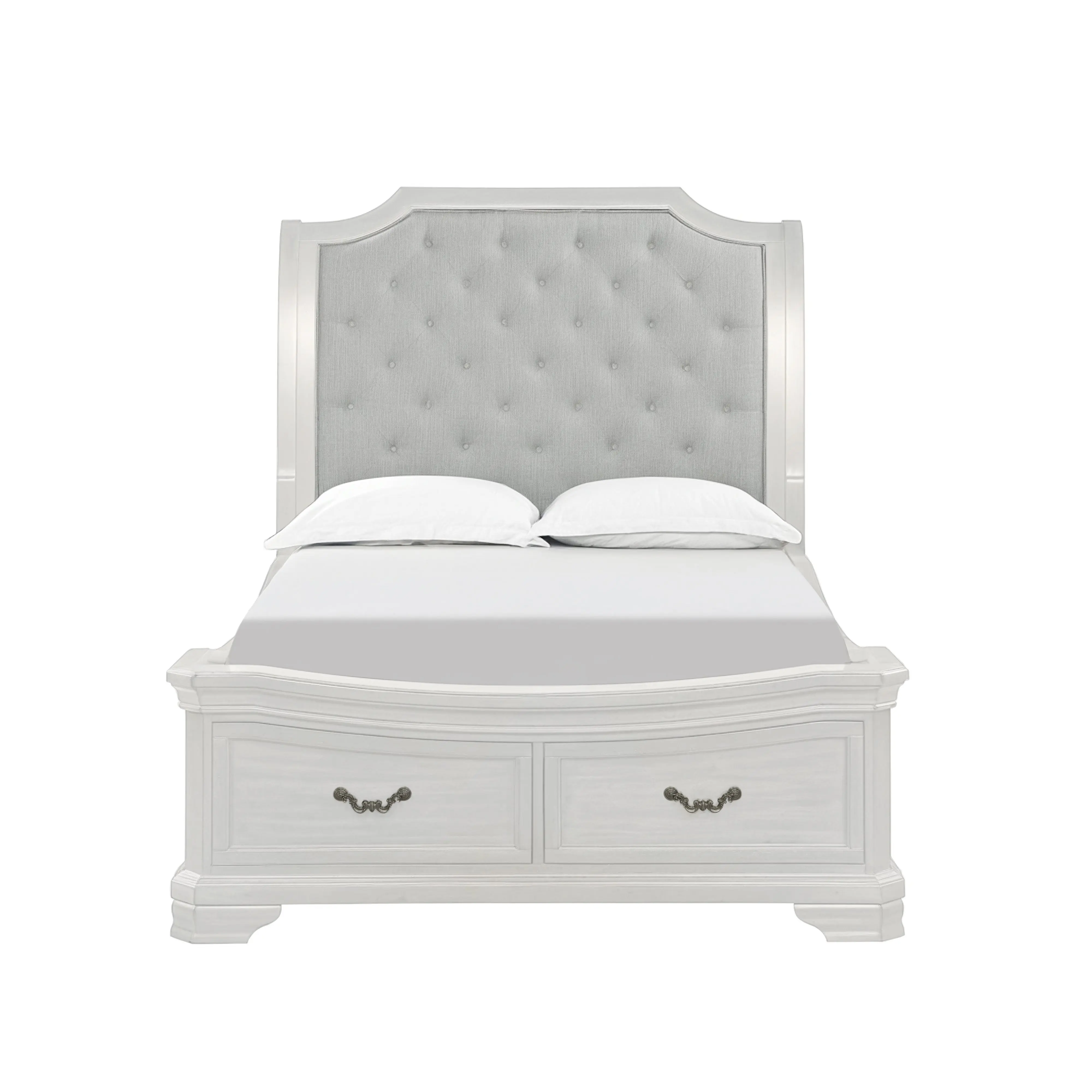 Lyndhurst Sleigh Bed With Storage & Dresser & Mirror & Nightstand - Image 3