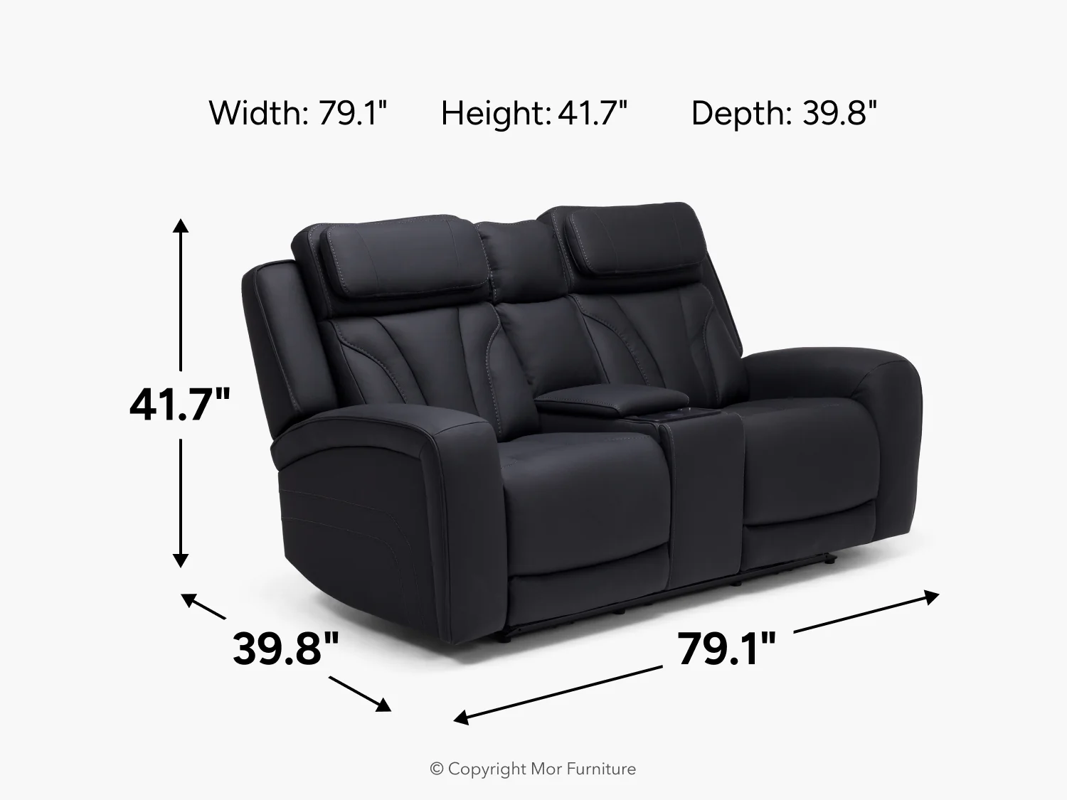 Maverick 2 Power Theater Loveseat - Image 12