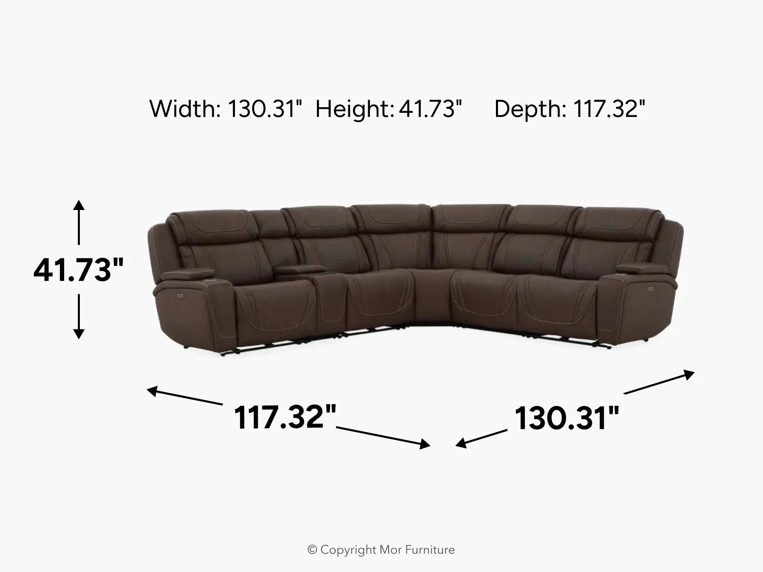 Max 6 Piece 2 Power Sectional - Image 15