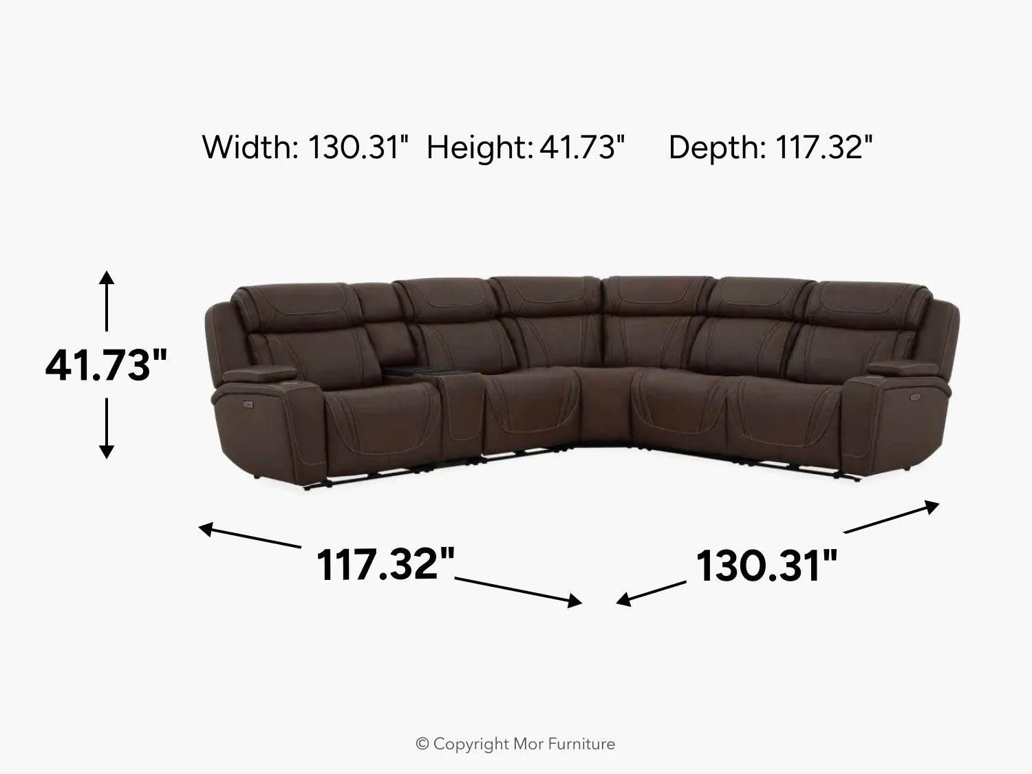 Max 6 Piece 2 Power Sectional - Image 31