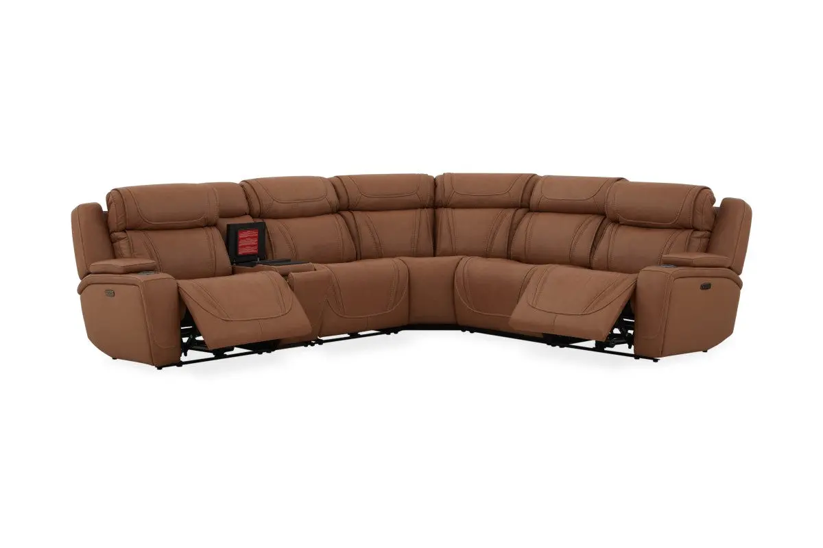 Max 6 Piece 2 Power Sectional - Image 49