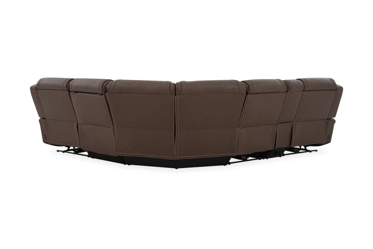 Max 6 Piece 2 Power Sectional With 2 Power Armless Recliner - Image 20