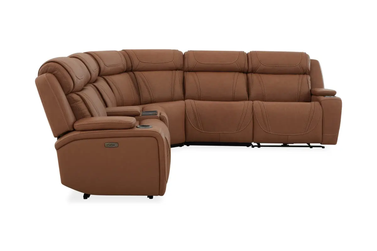 Max 6 Piece 2 Power Sectional With 2 Power Armless Recliner - Image 34