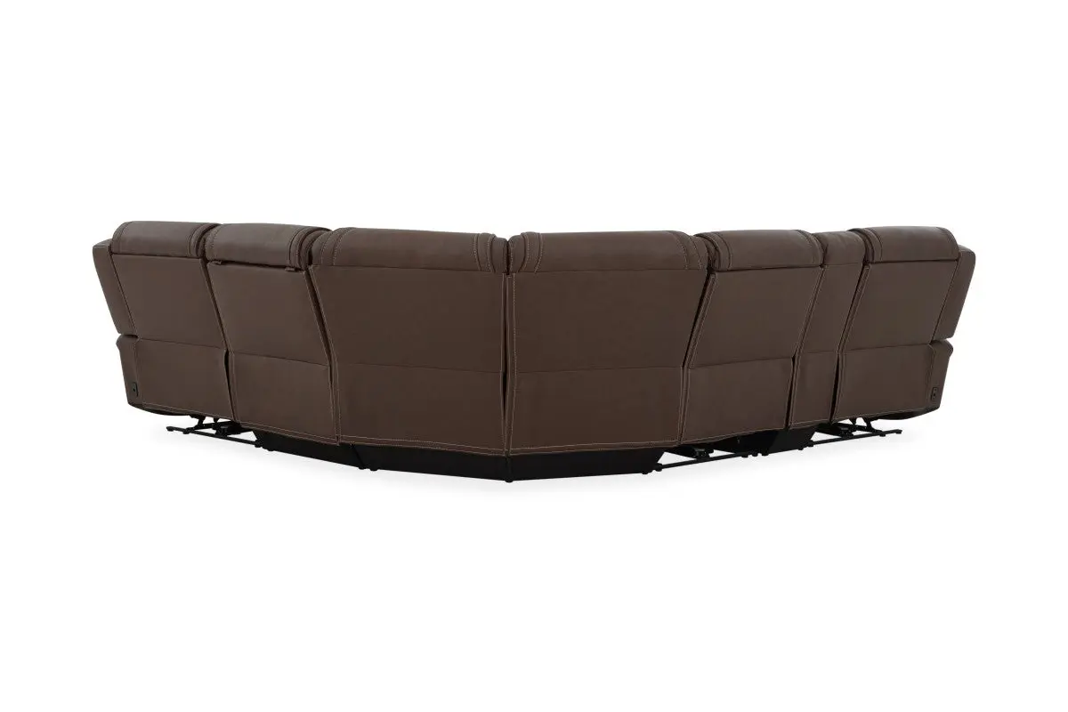 Max 6 Piece 2 Power Sectional With 2 Power Armless Recliner - Image 5