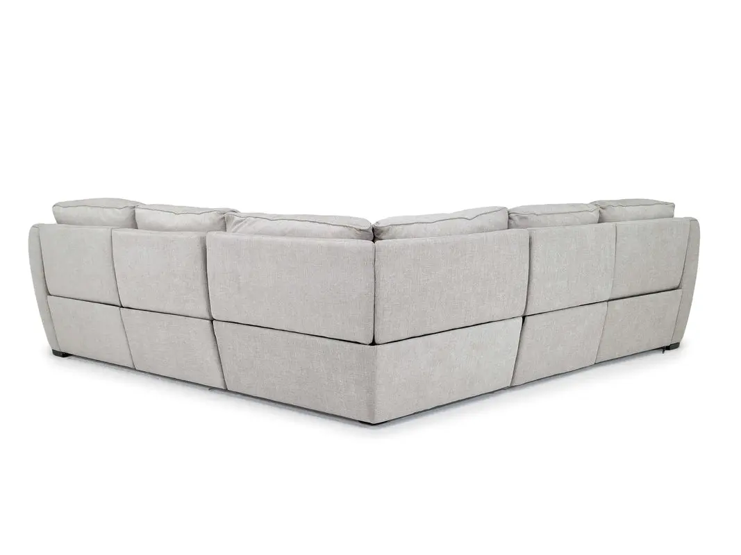 Mayflower 5 Piece 2 Power Sectional With 2 Power Armless Recliner - Image 4