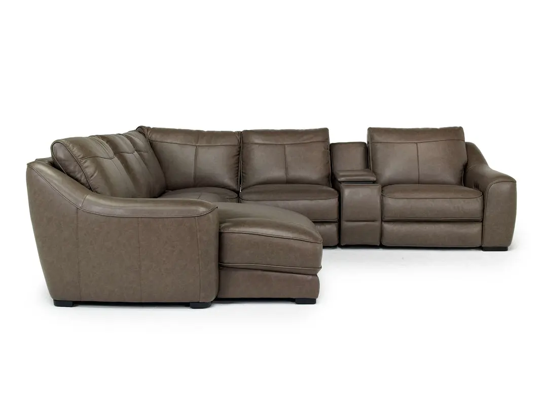 Mayflower Ls 6 Piece 2 Power Chaise Sectional With 2 Power Armless Recliner - Image 4