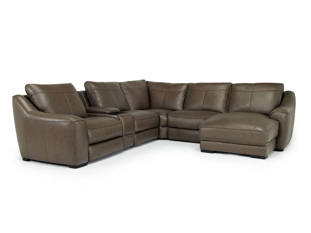 Mayflower Ls 6 Piece 2 Power Chaise Sectional With 2 Power Armless Recliner - Image 8