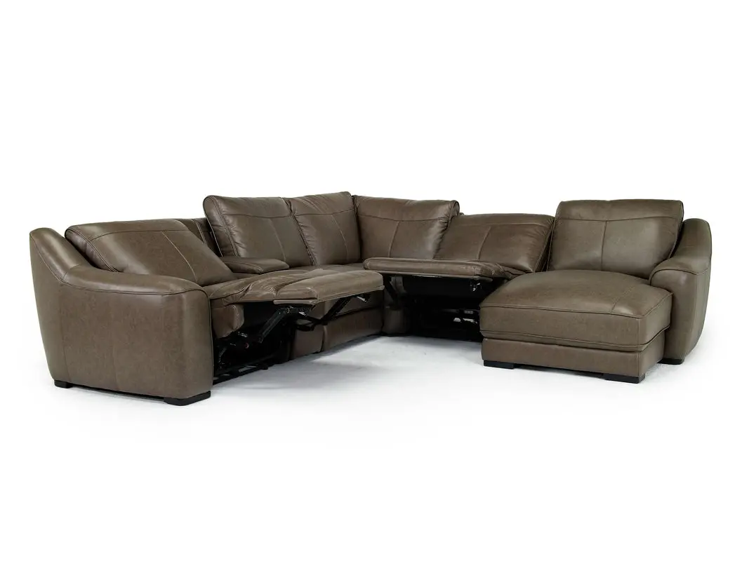 Mayflower Ls 6 Piece 2 Power Chaise Sectional With 2 Power Armless Recliner - Image 9