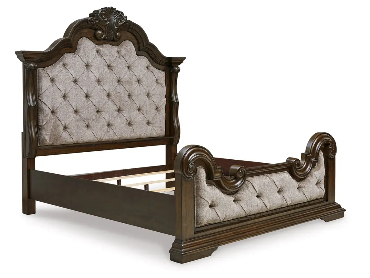 Maylee Upholstered Panel Bed - Image 12