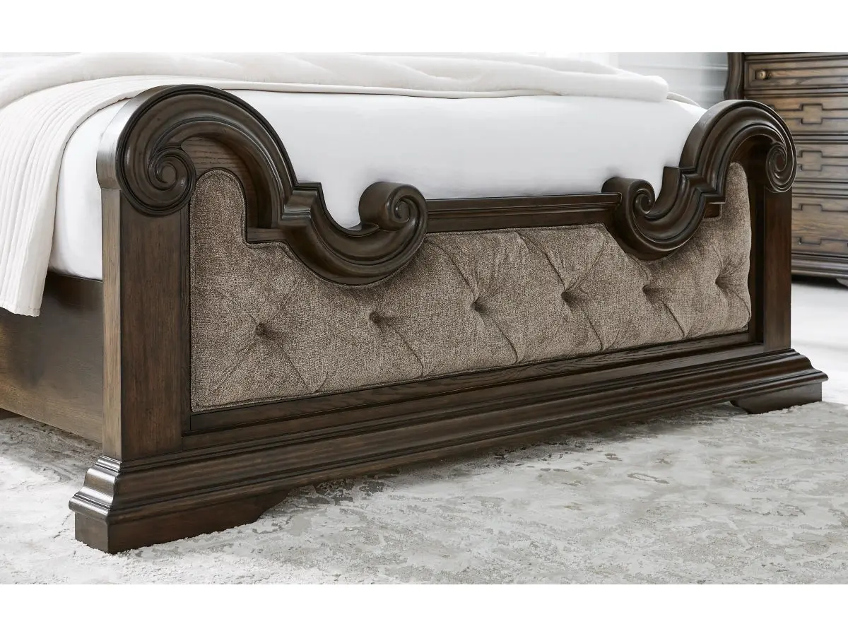Maylee Upholstered Panel Bed - Image 15