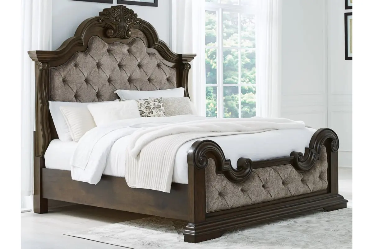Maylee Upholstered Panel Bed - Image 28
