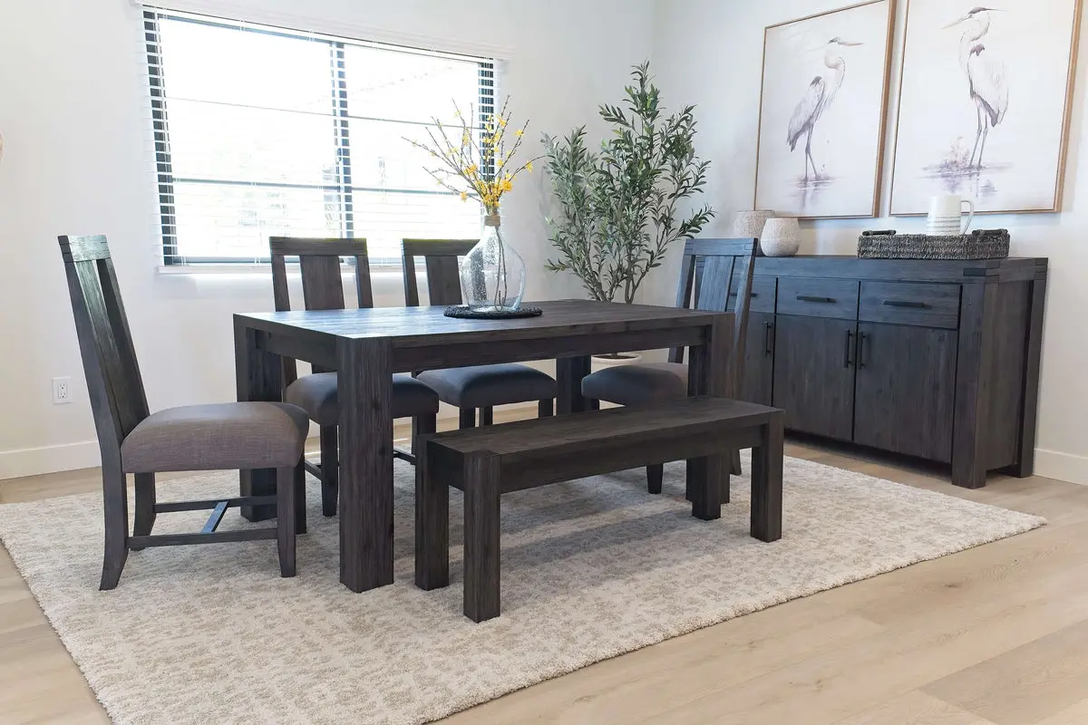 Meadow Dining Table & 4 Chairs & Bench - Image 5