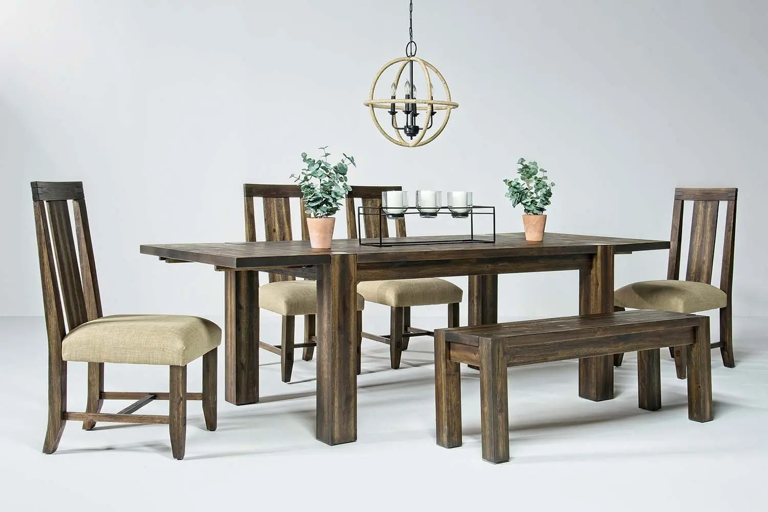 Meadow Dining Table & 4 Chairs & Bench - Image 7