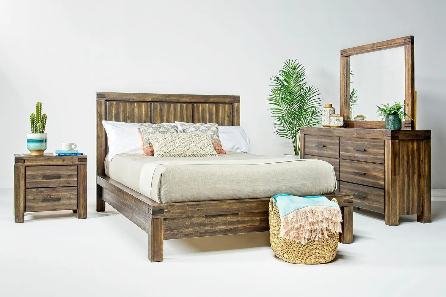 Meadow Panel Bed & Dresser & Mirror & Nightstand - Image 28