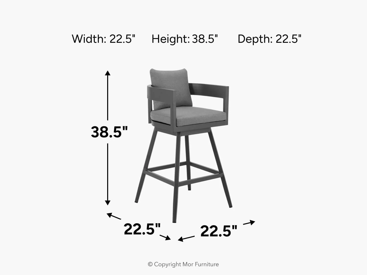 Menorca Outdoor Barstool - Image 4