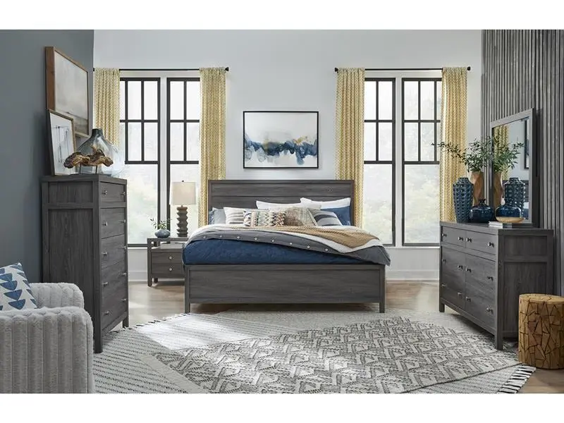 Merrifield Panel Bed & Dresser & Mirror & Nightstand - Image 49