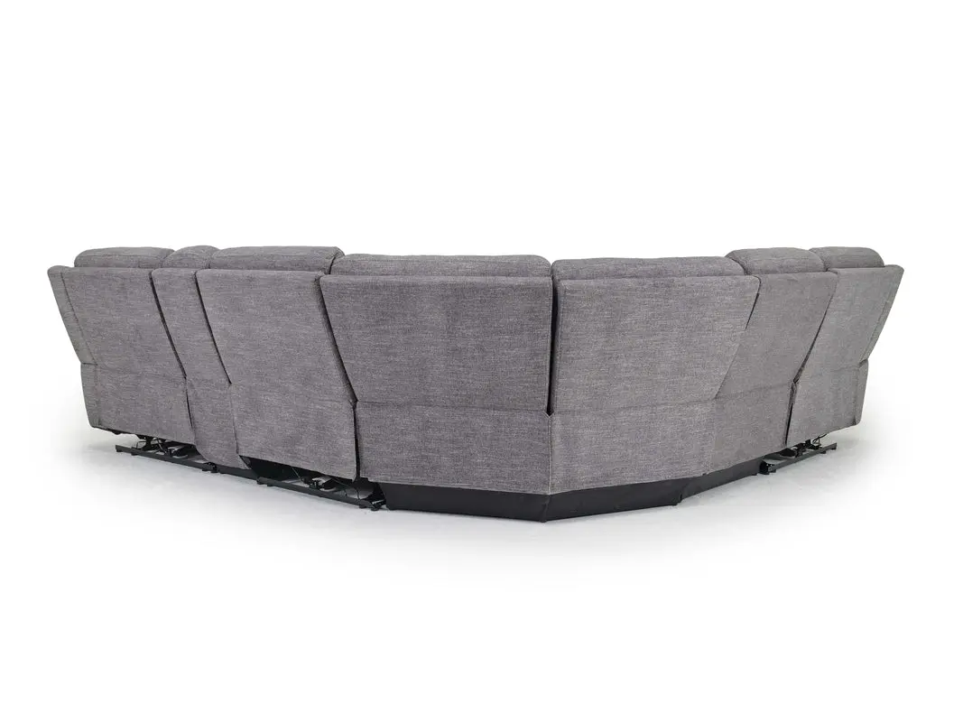 Mia 6 Piece 2 Power Sectional With 2 Power Armless Recliner - Image 5