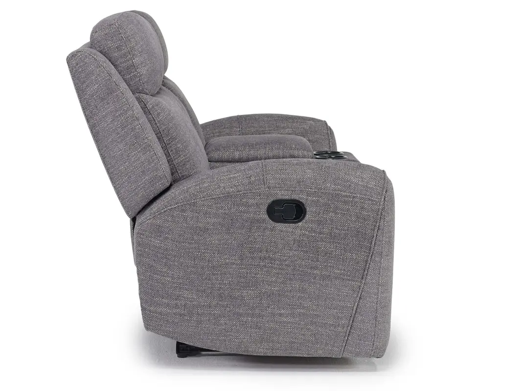 Mia Reclining Console Loveseat - Image 4