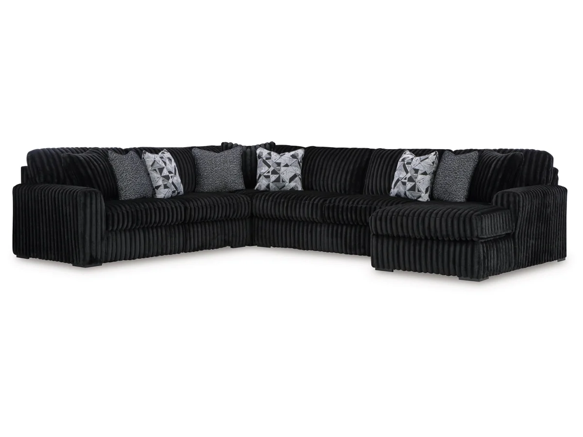 Midnight Madness 4 Piece Sectional