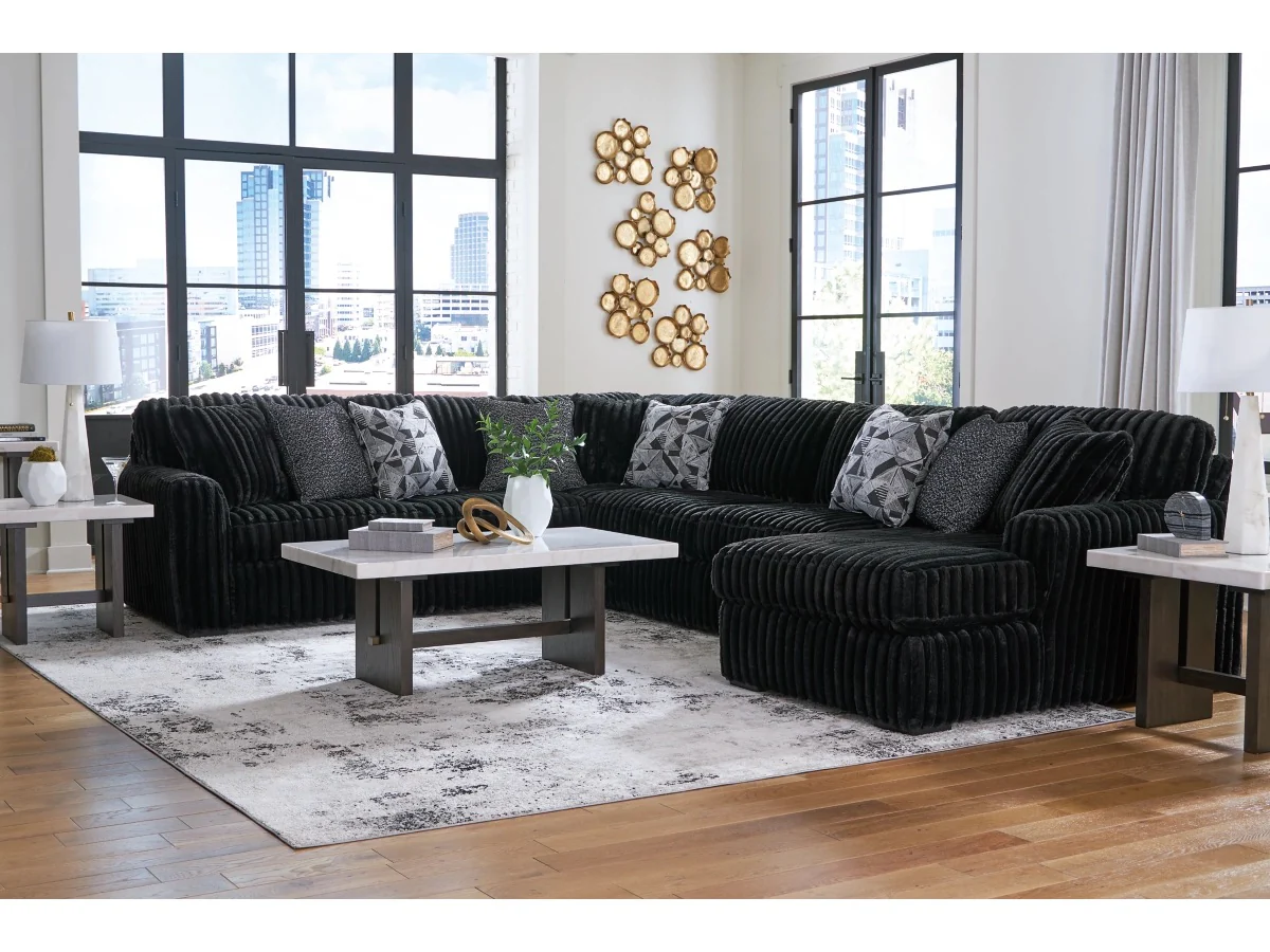 Midnight Madness 4 Piece Sectional - Image 3