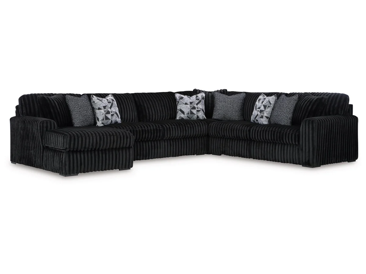 Midnight Madness 4 Piece Sectional - Image 6