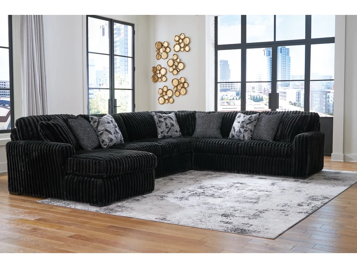 Midnight Madness 4 Piece Sectional - Image 8
