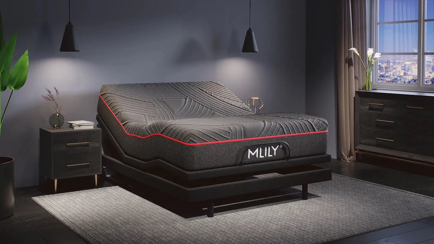 Mlily 11.5 Inch Powercool Medium Mattress & Adjustable Foundation Package - Image 4