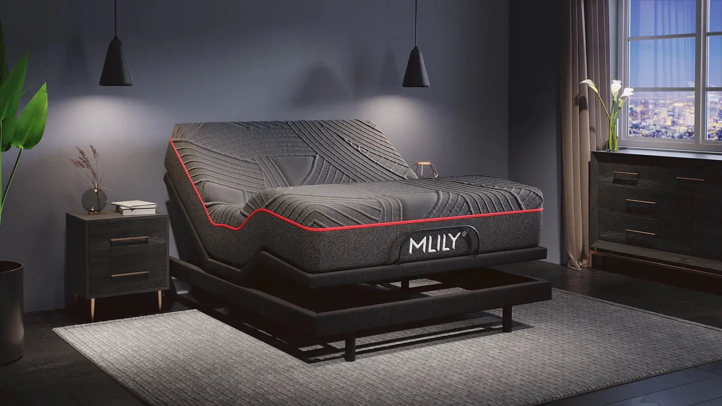 Mlily 11.5 Inch Powercool Medium Mattress & Adjustable Foundation Package - Image 5