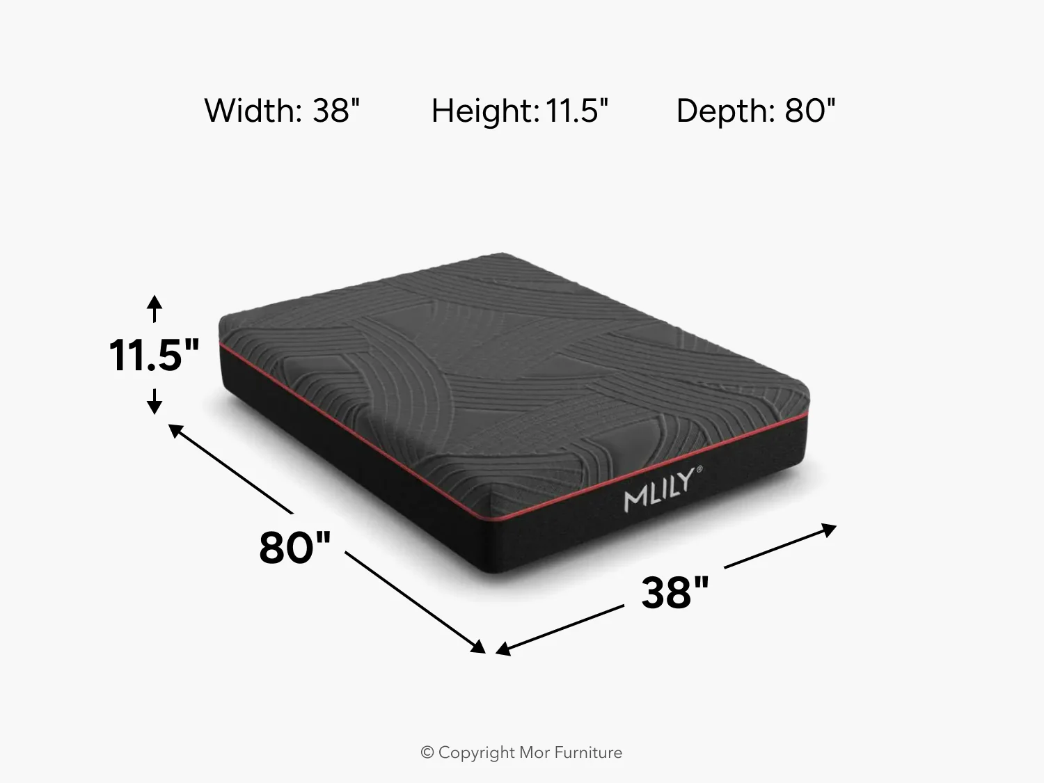 Mlily 11.5 Inch Powercool Medium Mattress - Image 12