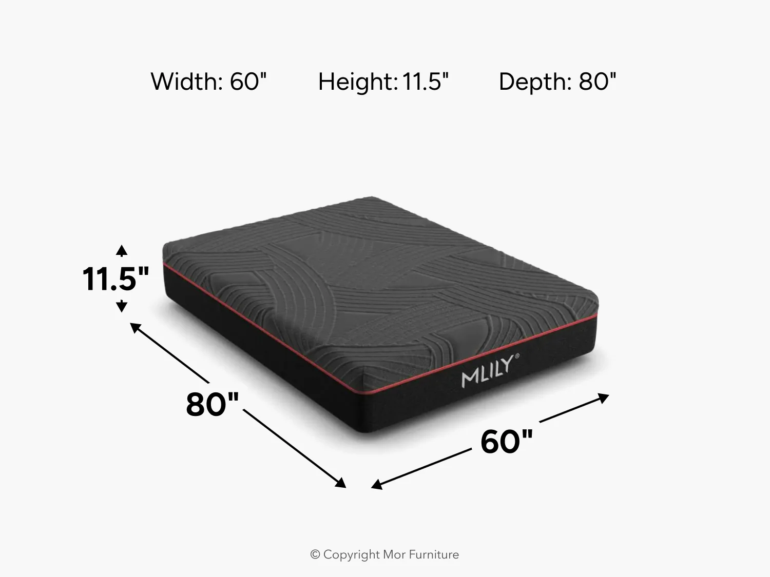 Mlily 11.5 Inch Powercool Medium Mattress - Image 46