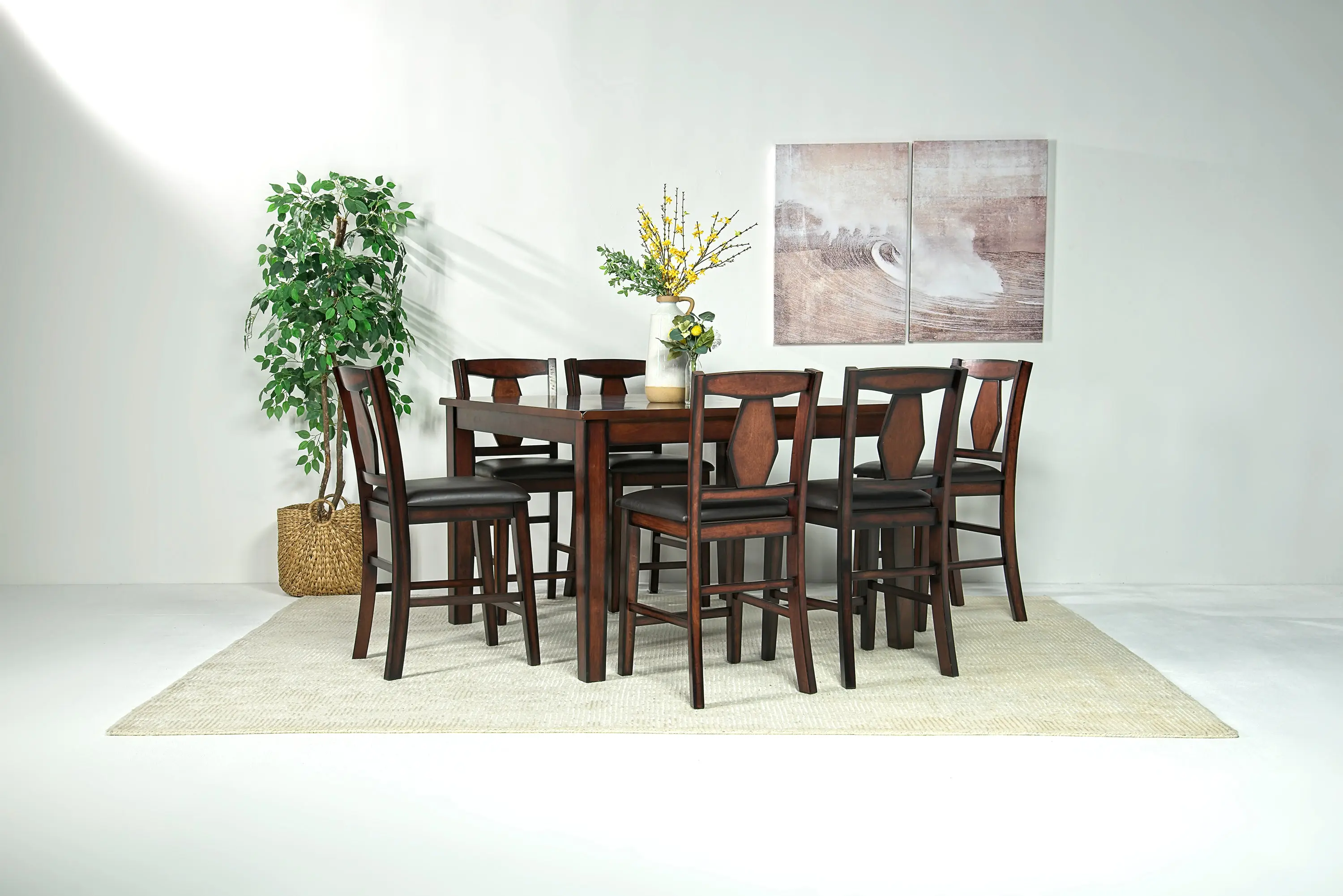 Napa Counter Height Dining Table & 6 Stools