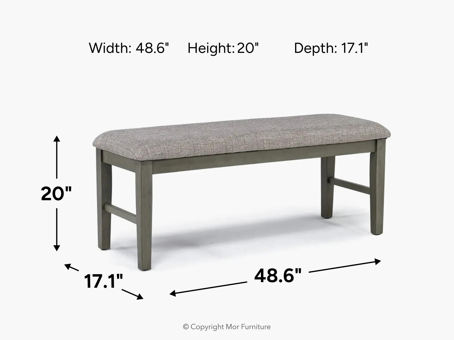 Napa Dining Bench - Image 10