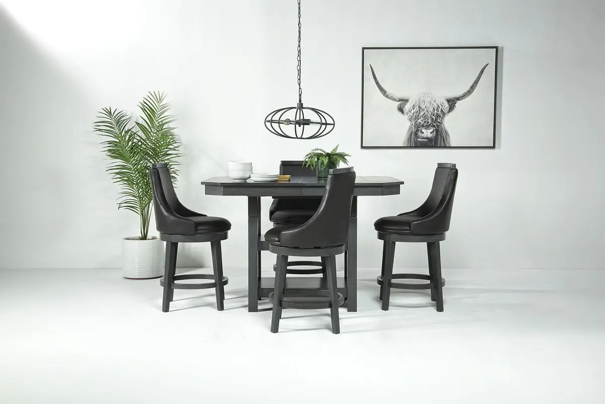 New Haven Counter Height Dining Table & 4 Stools