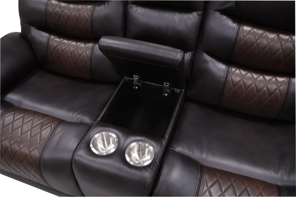 Nikko Reclining Console Loveseat - Image 6