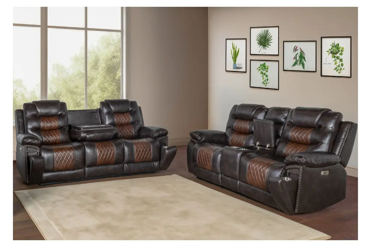 Nikko Reclining Sofa & Console Loveseat