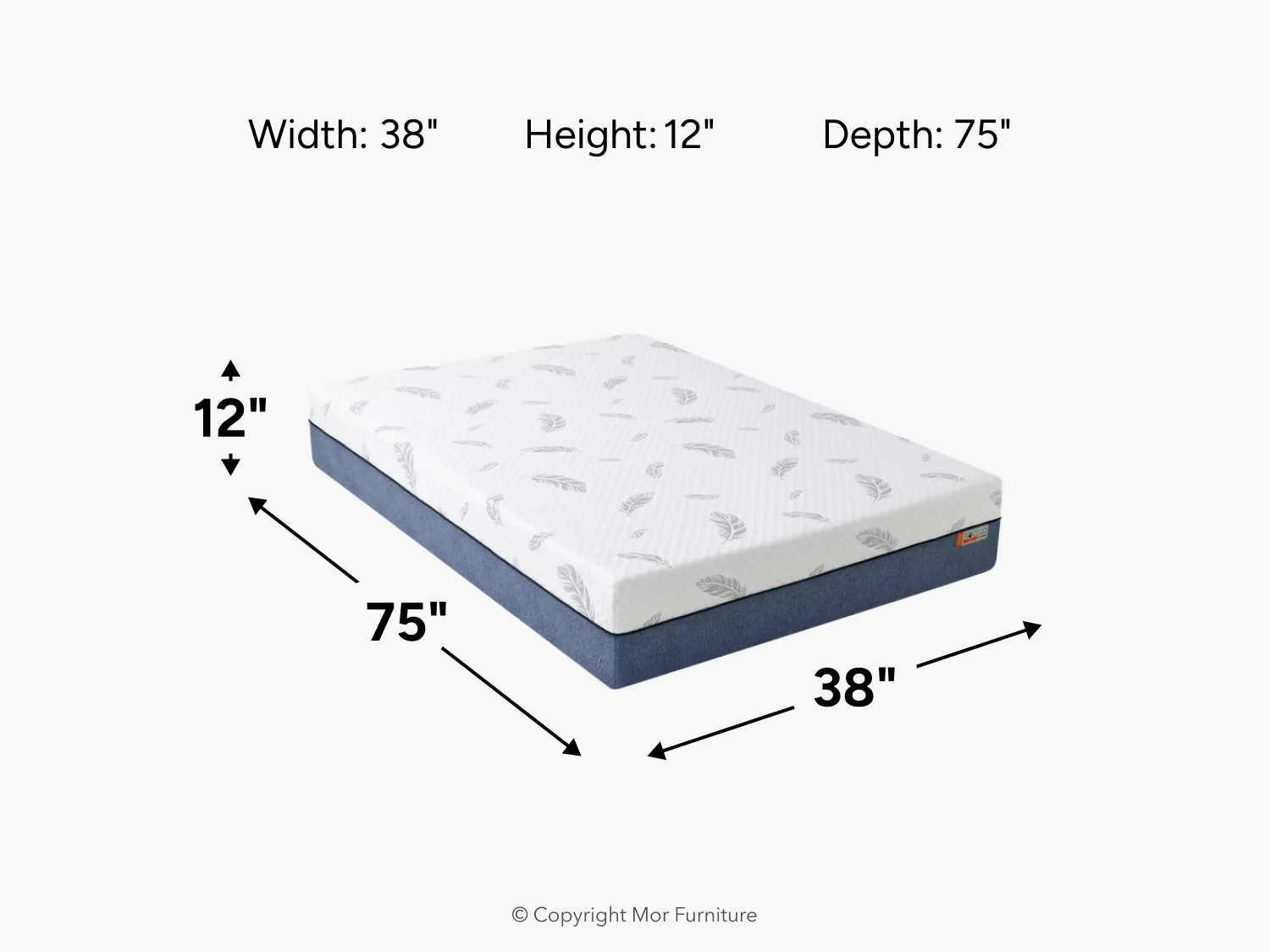 Noctua 12 Inch Wren Hybrid Mattress Dropship - Image 120