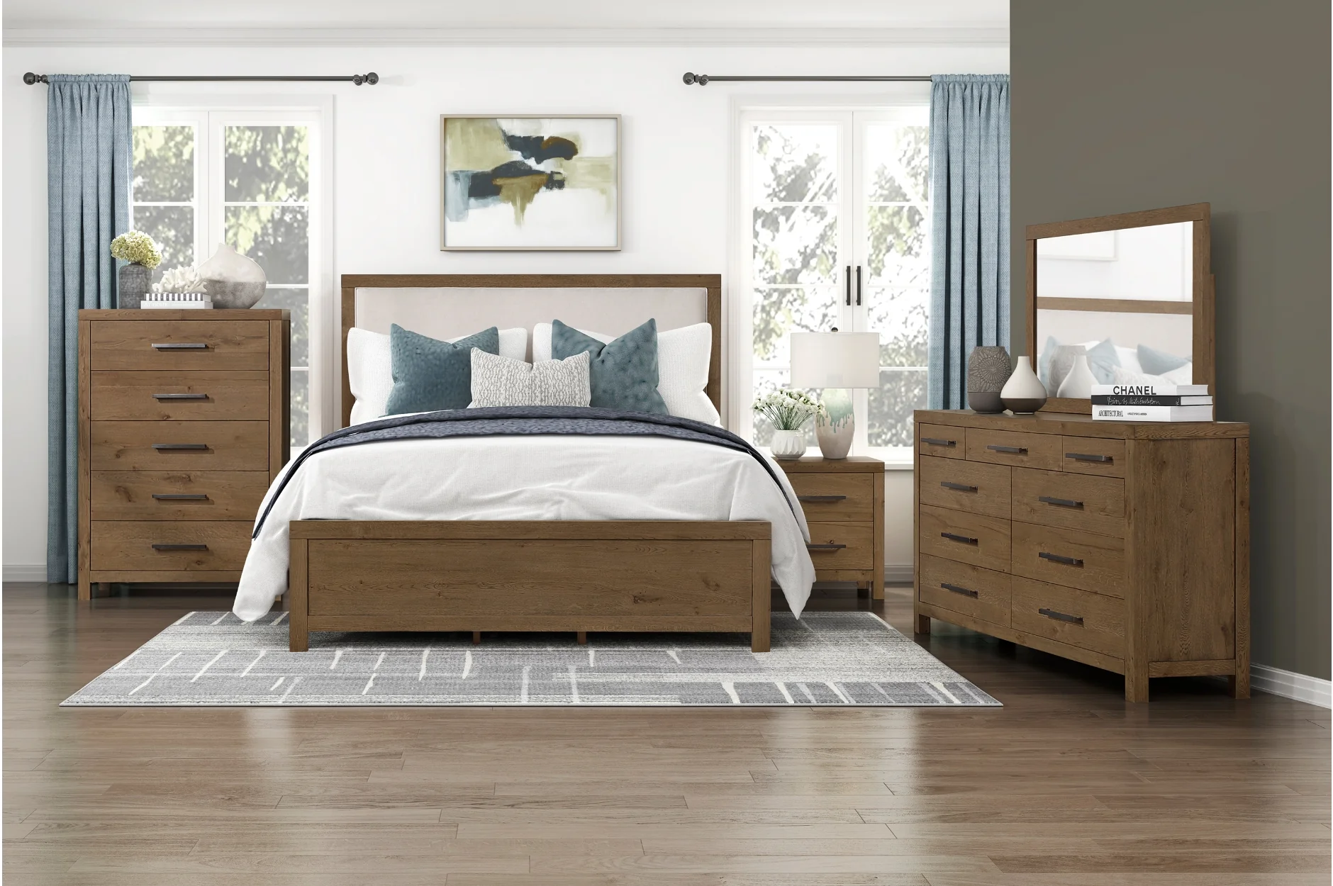 Oaklyn Upholstered Panel Bed - Image 10