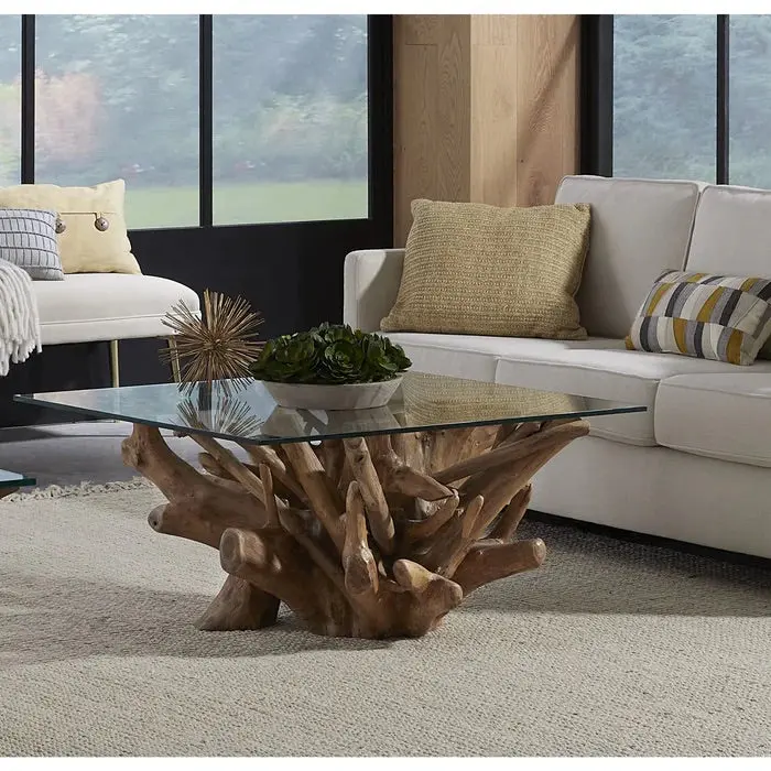 One Teak Coffee Table